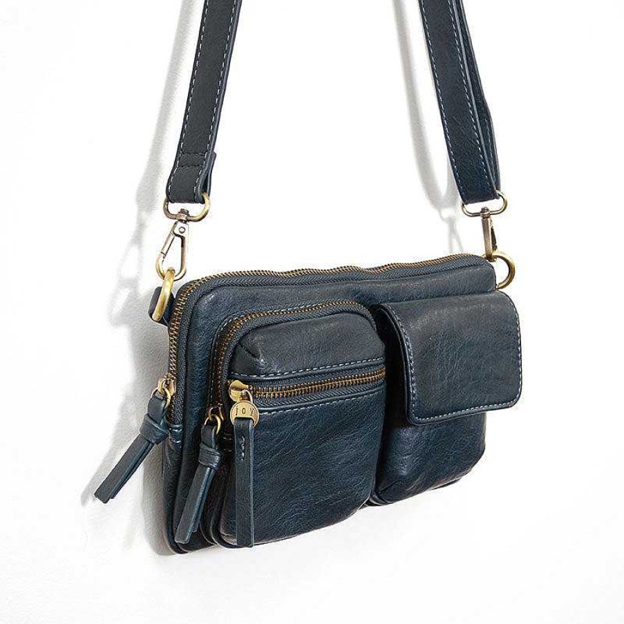 Accessories Joy Susan | Kendra Cargo Pocket Sling Crossbody Bag - Aegean