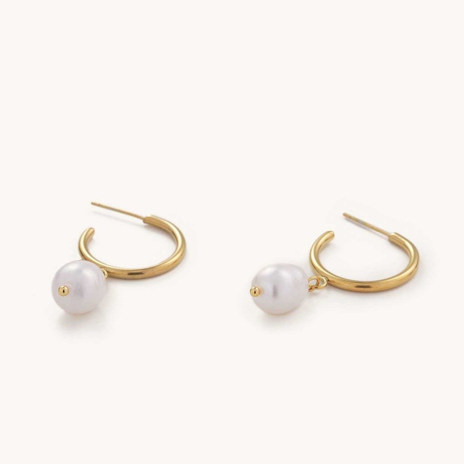 Jewelry Nikki Smith Designs | Eleanor Pearl Hoops