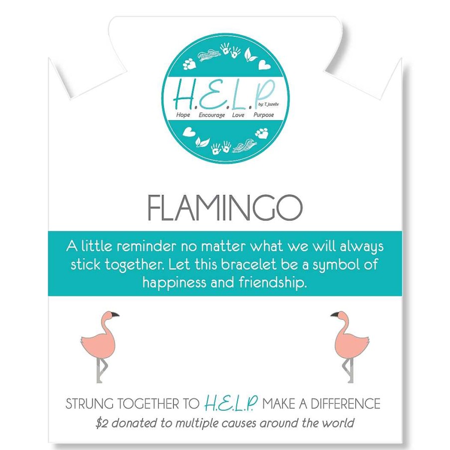 Jewelry T. Jazelle | T. Jazelle H.E.L.P. Flamingo Bracelet