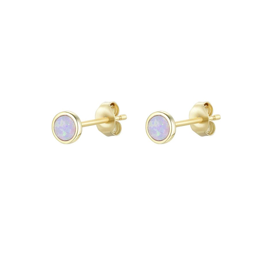 Jewelry Kamaria | Kamaria Round Opal Stud Earrings