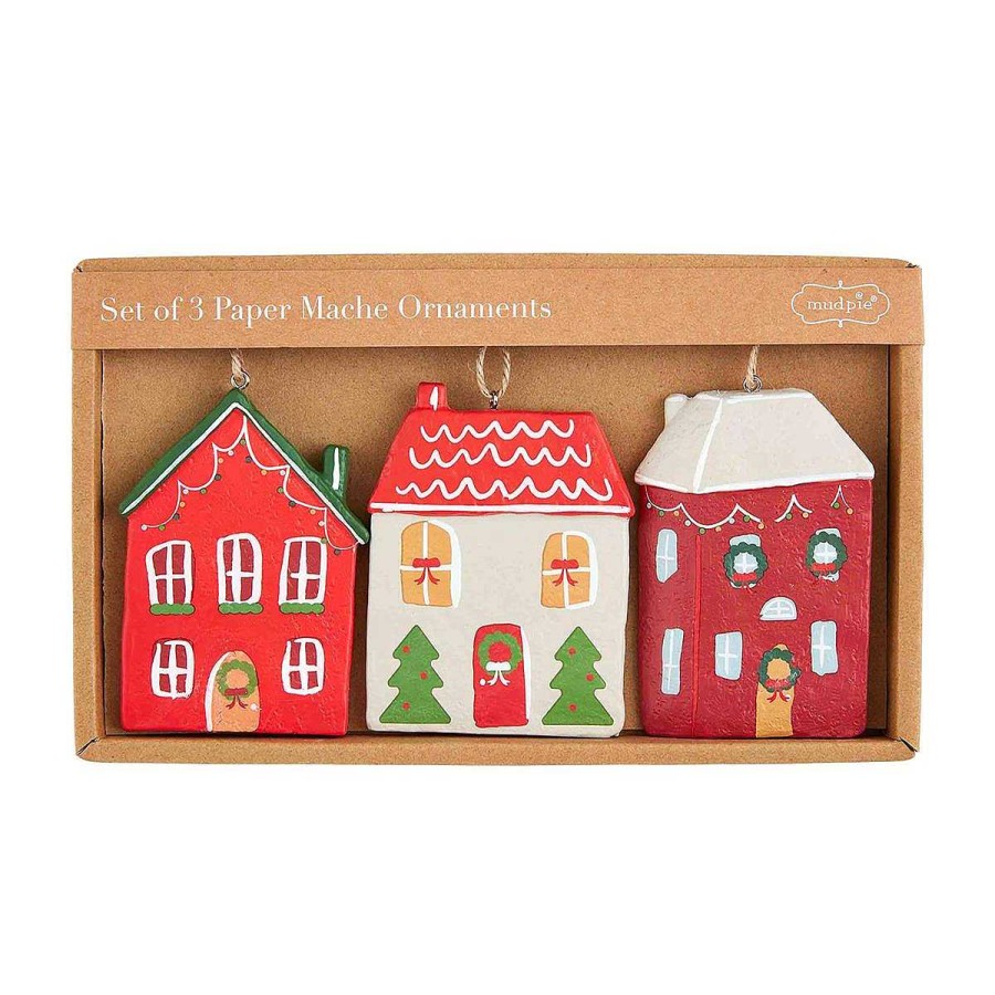 Home & Gifts Mudpie | Christmas Village Ornament Set