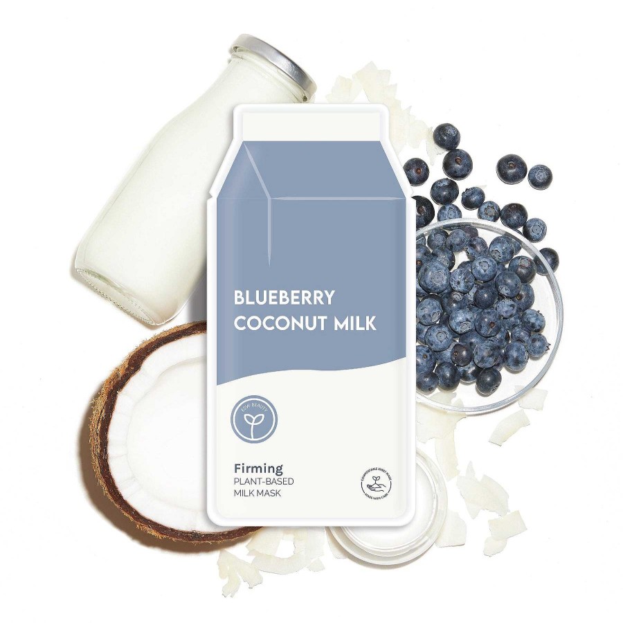 Bath & Body ESW | Blueberry Coconut Milk Firming Plant-Based Milk Sheet Mask