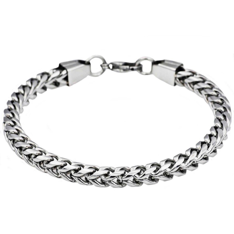 Jewelry Black Jack Jewelry | Rounded Franco Link Chain Bracelet