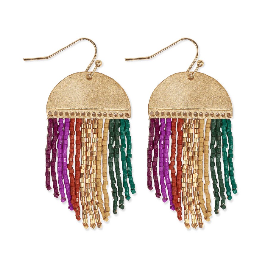 Jewelry Ink + Alloy | Claudia Beaded Fringe Earrings