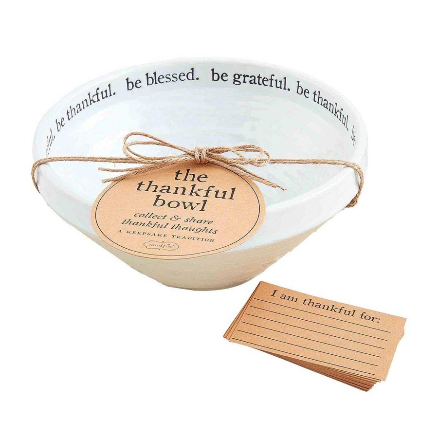 Home & Gifts Mudpie | Thankful Bowl