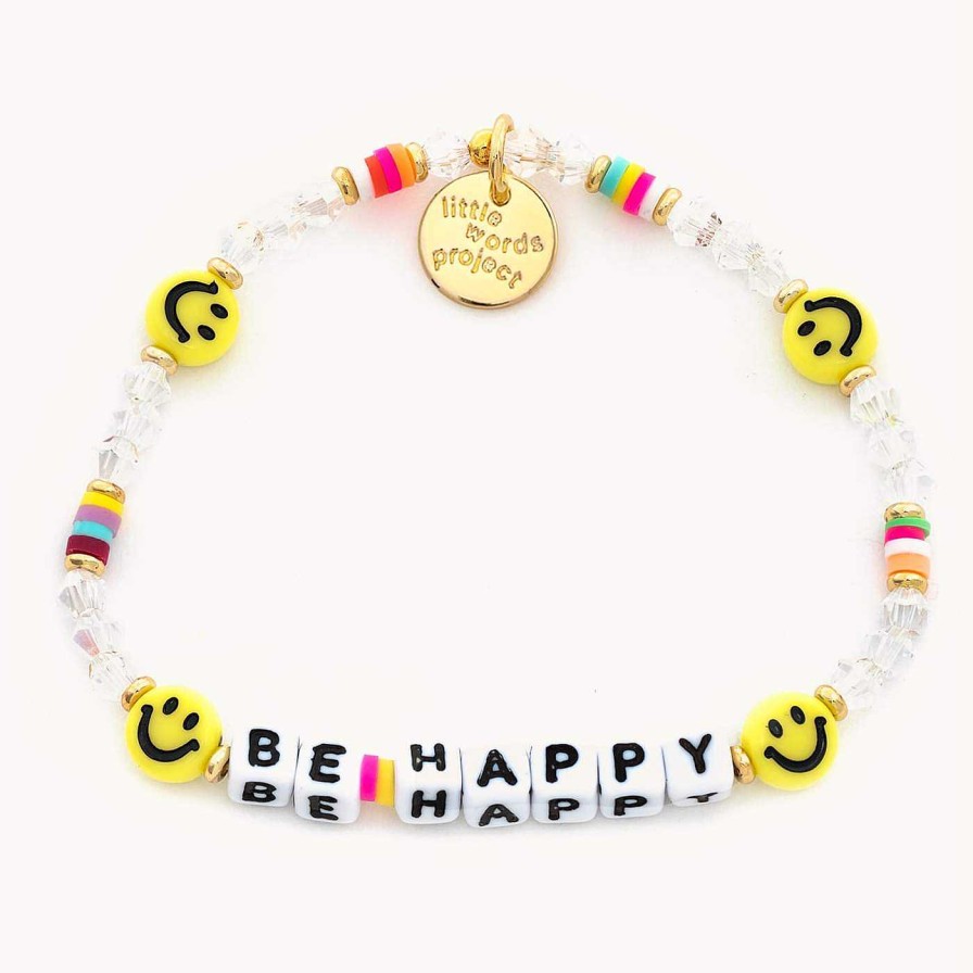 Jewelry Little Words Project | Little Words Project Be Happy Bracelet