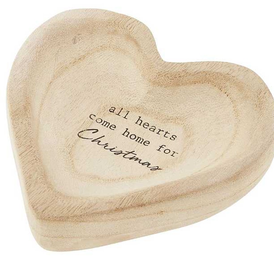 Home & Gifts Mudpie | Heart Christmas Trinket Dish