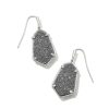 Jewelry Kendra Scott | Alexandria Silver Drop Earrings In Platinum Drusy