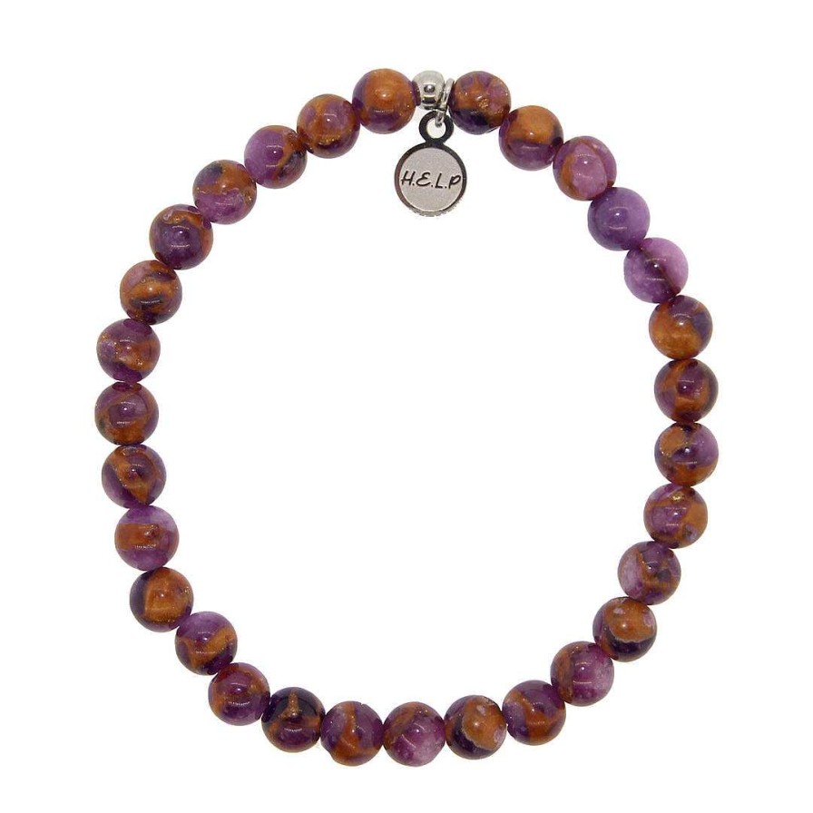 Jewelry T. Jazelle | Adventurer Stacker With Purple Earth Jasper