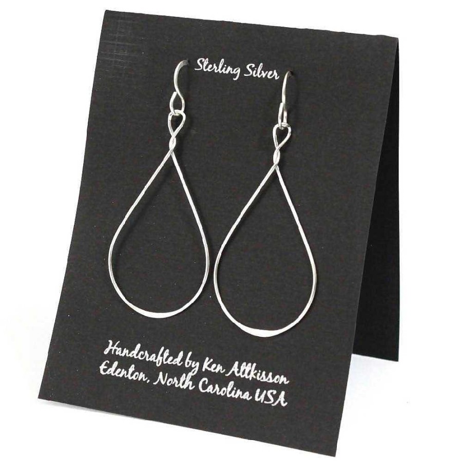 Jewelry Kens Handcrafted Jewelry | Sterling Silver Teardrop Earrings