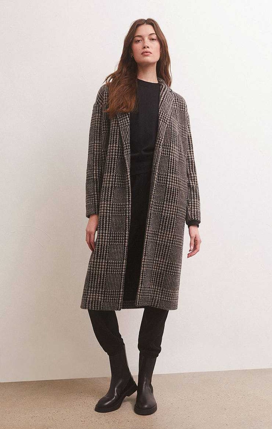 Apparel Z Supply | Mason Houndstooth Coat