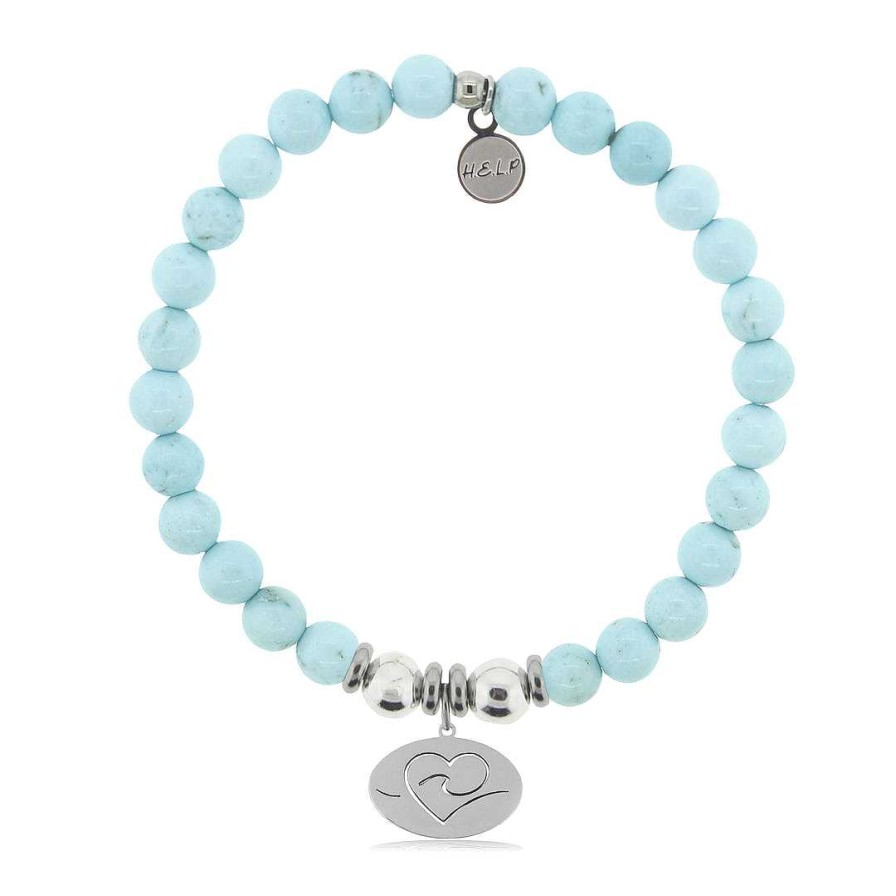 Jewelry T. Jazelle | T. Jazelle Ocean Love Bracelet Larimar Magnesite