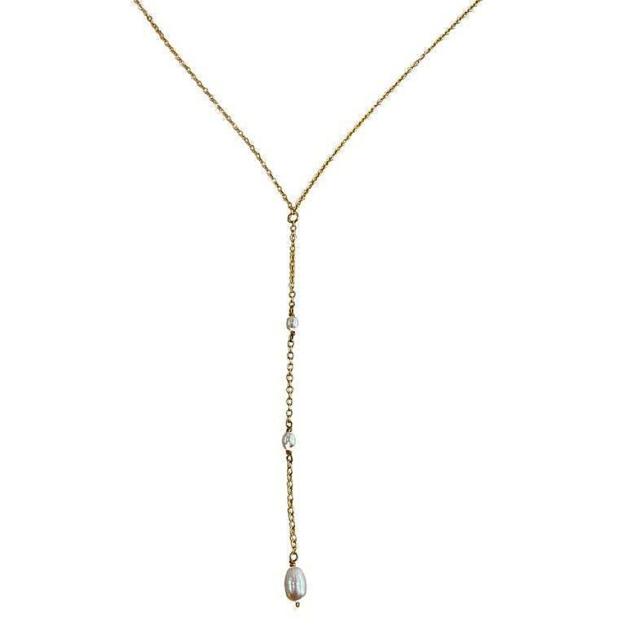 Jewelry Nikki Smith Designs | Pearl Drop Lariat