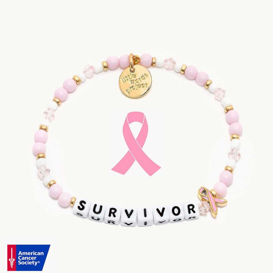 Jewelry Little Words Project | Little Project Survivor Bracelet Breast Cancer Awareness