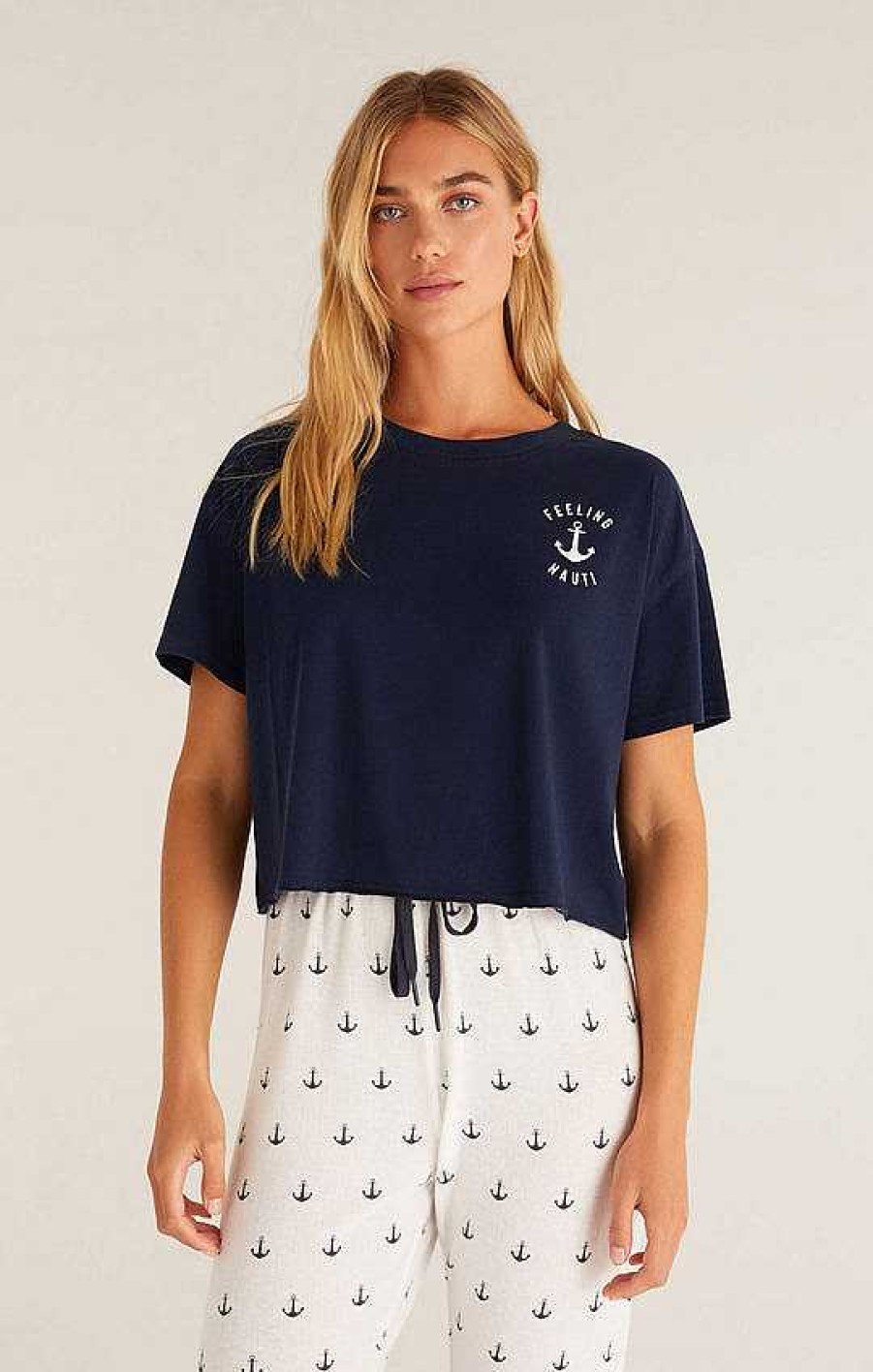 Apparel Z Supply | Vintage Nauti Tee In Captain Navy