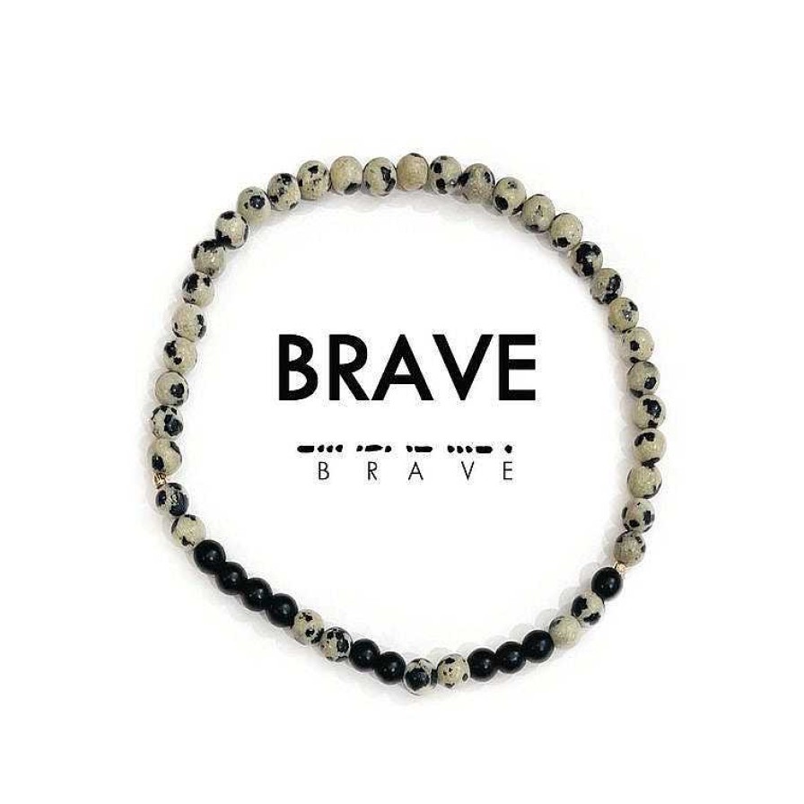 Jewelry Ethic Goods | Men'S Morse Code Bracelet - Brave