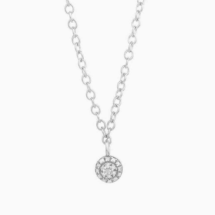 Jewelry Ella Stein | Small Circle Diamond Necklace