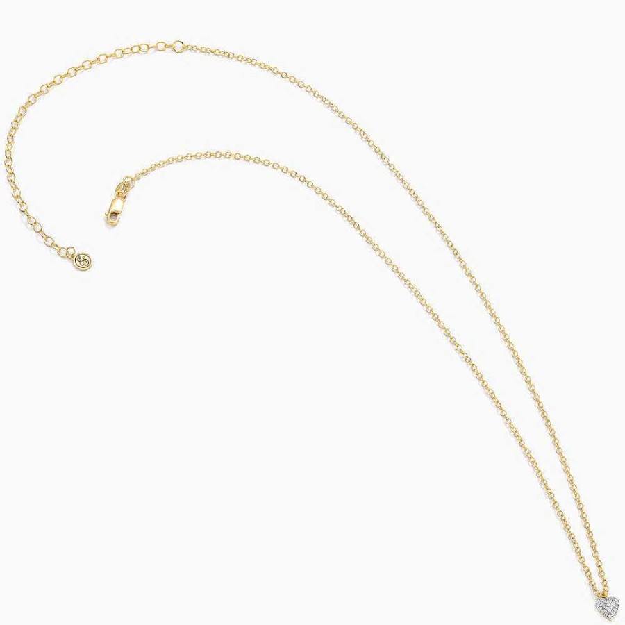 Jewelry Ella Stein | Small Heart Diamond Necklace