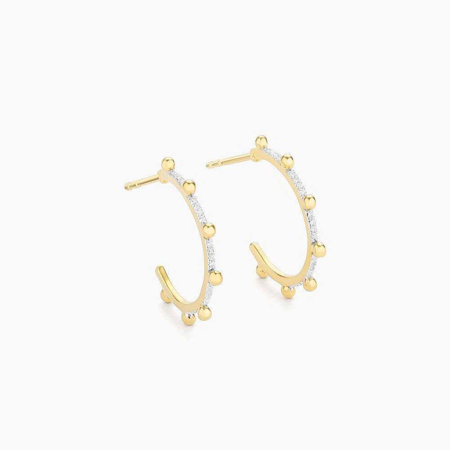 Jewelry Ella Stein | Pearls Of Diamond Hoop Earrings