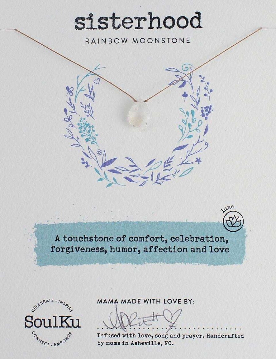 Jewelry Soulku | Soulku Moonstone Luxe Necklace For Sisterhood