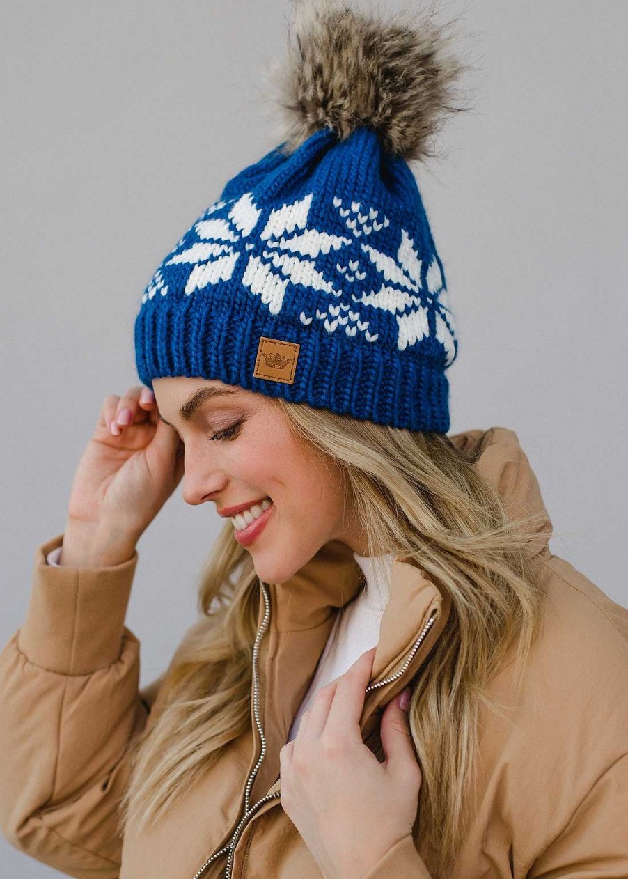 Accessories Panache | Nordic Snowflake Pom Hat