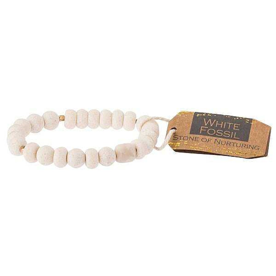 Jewelry Scout Curated Wears | Scout Curated Wears Stone Bracelet - White Fossil