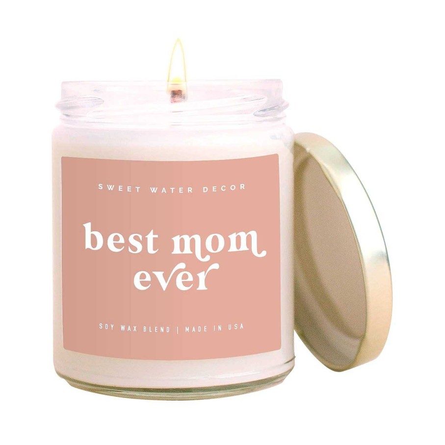 Home & Gifts Sweet Water Decor | Best Mom Ever Blush Candle