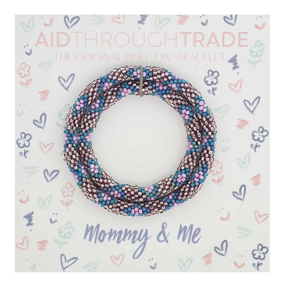 Jewelry Aid Through Trade | Roll-On Mommy & Me Bracelet Set - Mermaid