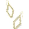 Jewelry Kendra Scott | Kinsley Open Frame Earrings In White Crystal