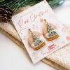 Jewelry Happy Cutter Co | Handcrafted Clay Christmas Snow Globe Earrings