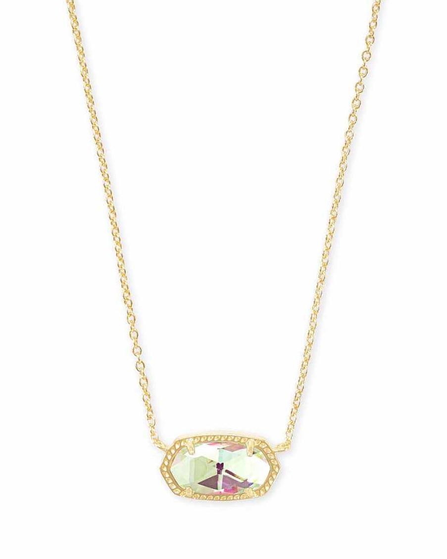 Jewelry Kendra Scott | Elisa Gold Pendant Necklace In Dichroic Glass