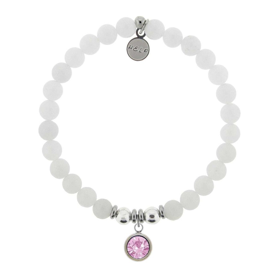 Jewelry T. Jazelle | Birthstone Bracelet - June Alexandrite Charm