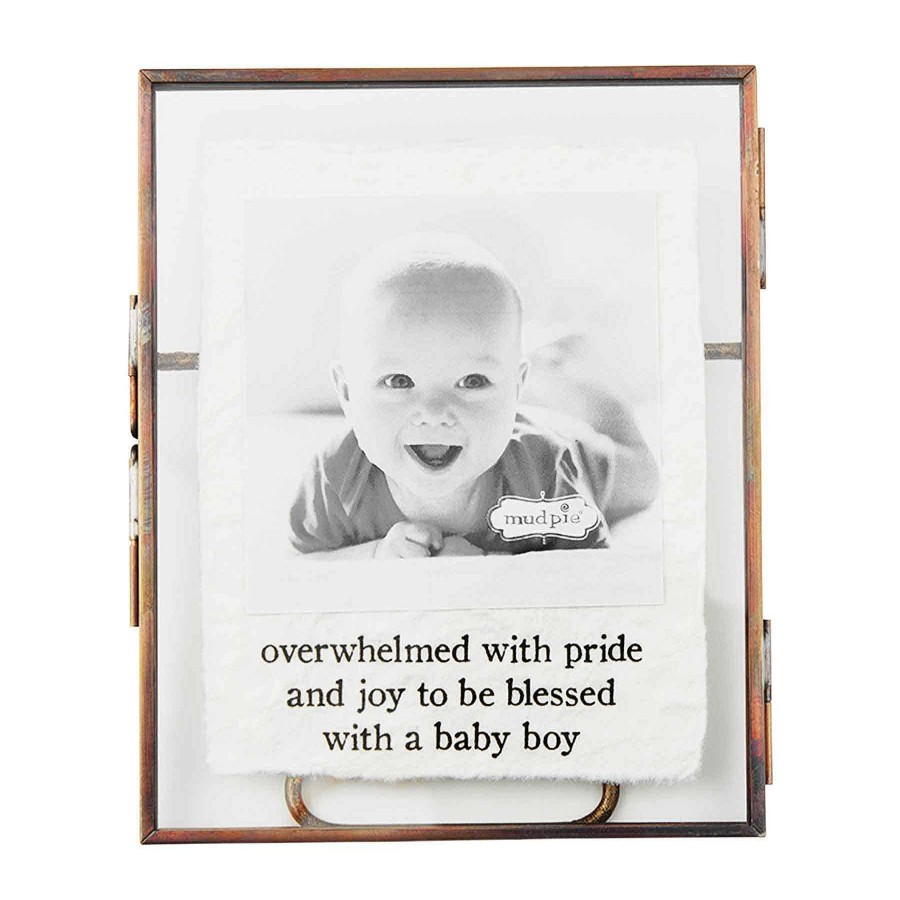 Home & Gifts Mudpie | Baby Boy Glass Picture Frame