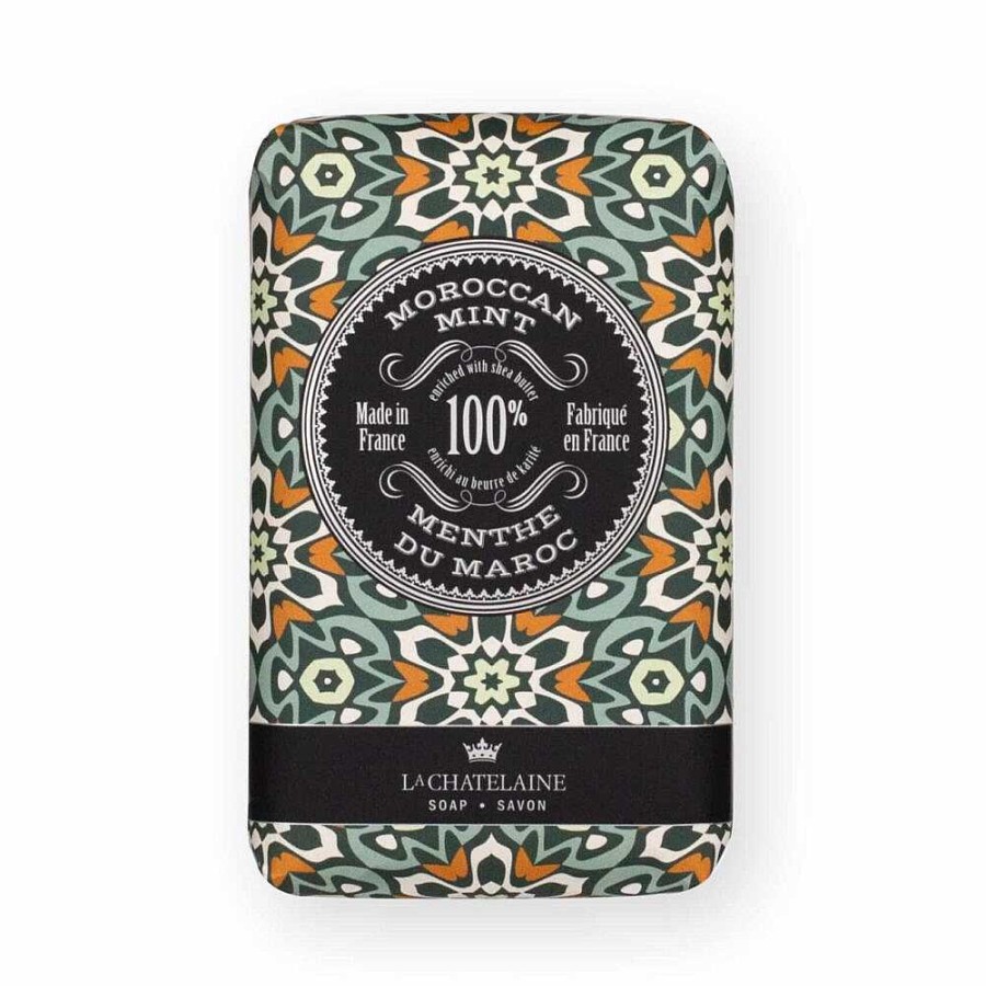 Bath & Body La Chatelaine | Men'S Moroccan Mint Luxury Soap