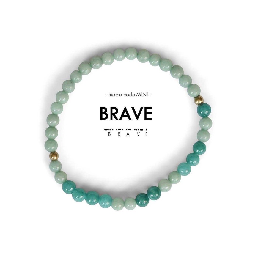 Jewelry Ethic Goods | Mini Morse Code Bracelet - Brave