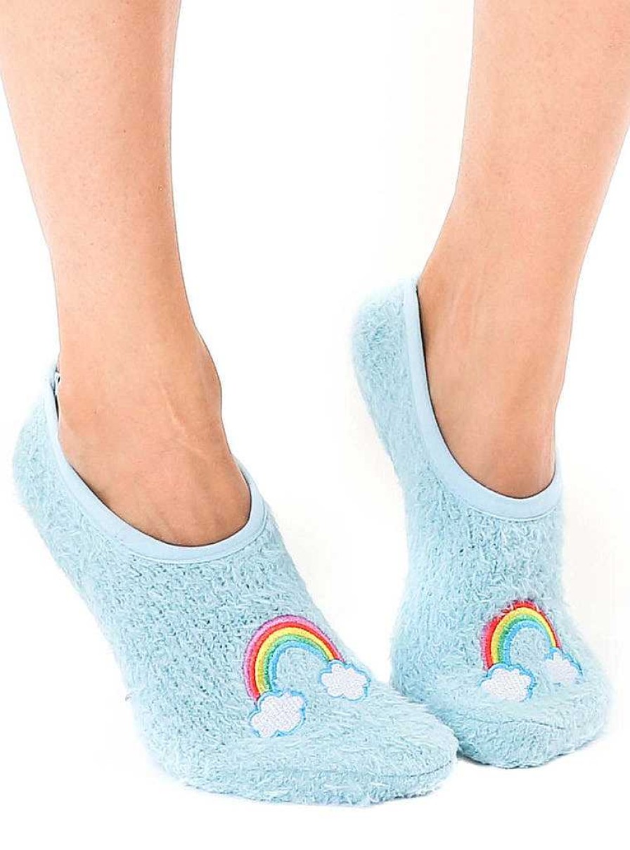 Accessories Living Royal | Fuzzy Rainbow Slipper