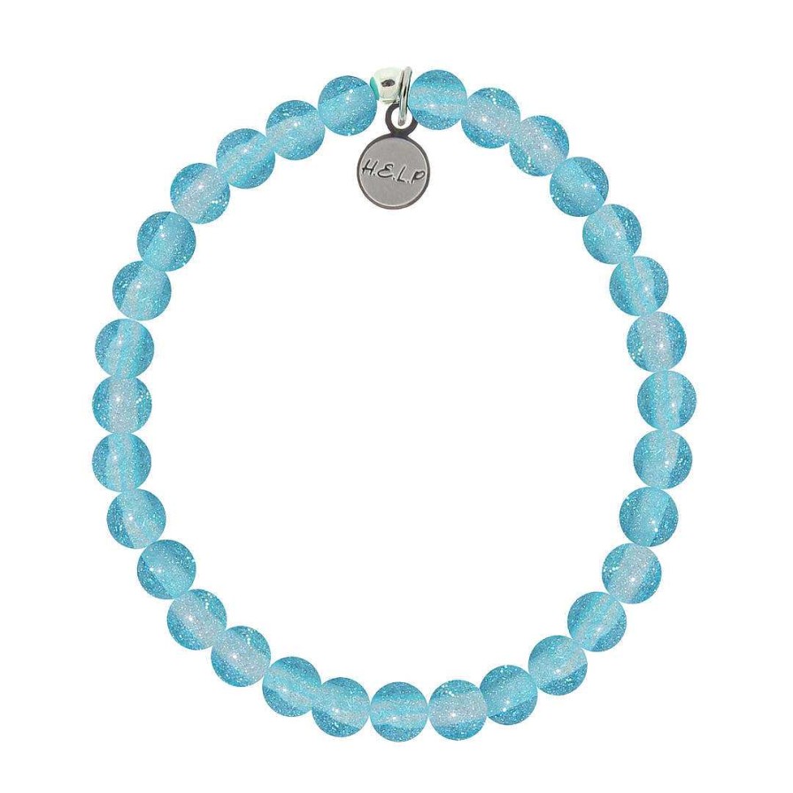 Jewelry T. Jazelle | Sea The Beauty Stacker With Blue Glass Shimmer