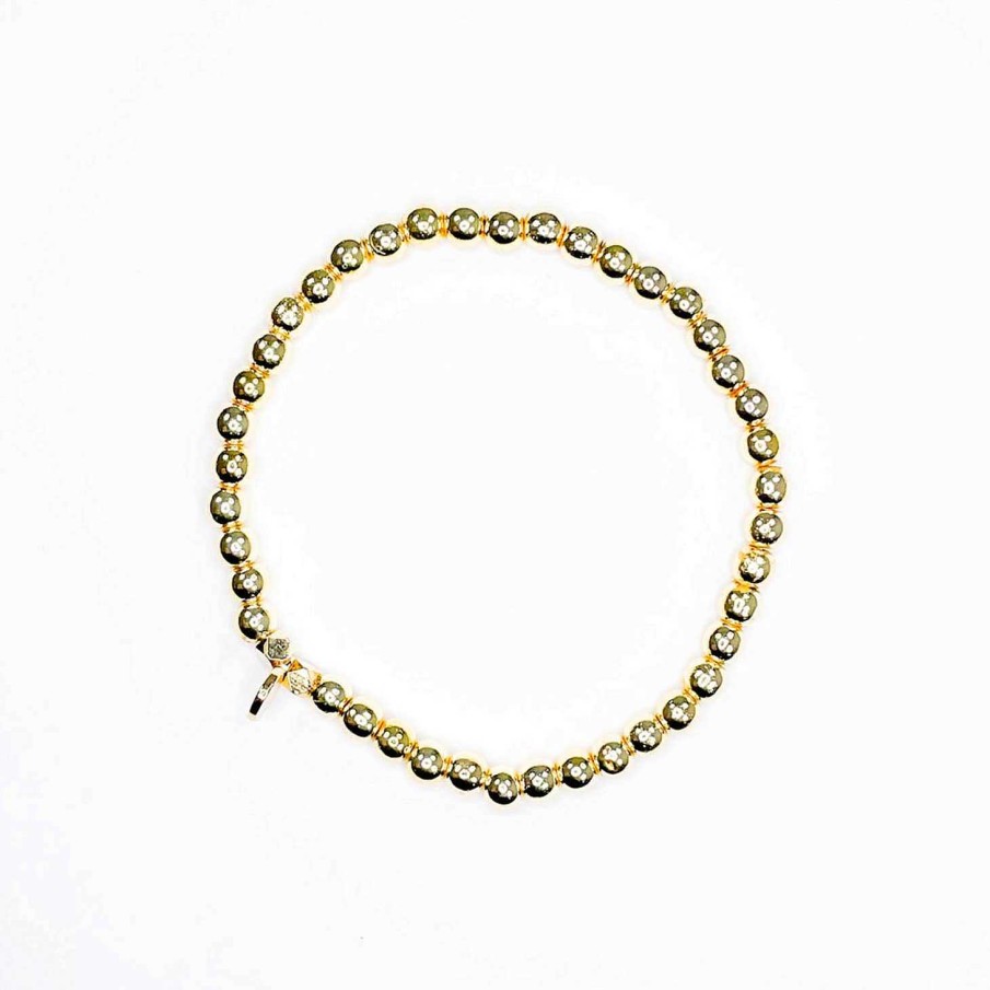 Jewelry Ethic Goods | Gold Hematite Stacking Bracelet