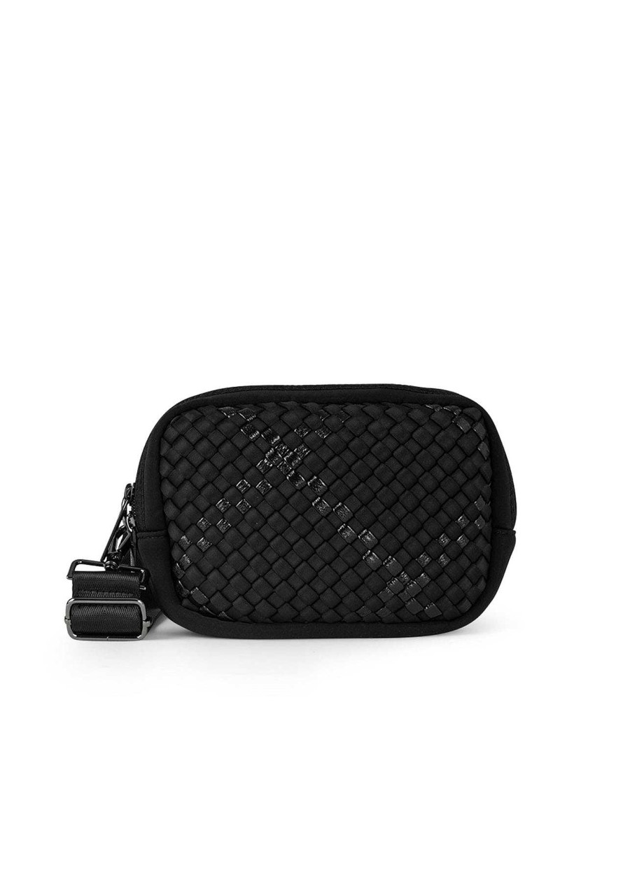 Accessories Haute Shore | Amy Noir Woven Belt Bag