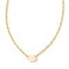 Jewelry Kendra Scott | Cailin Gold Pendant Necklace In Champagne Opal Crystal