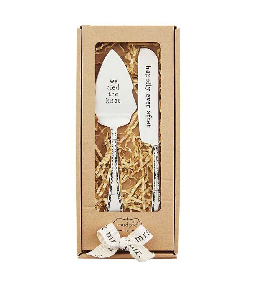 Home & Gifts Mudpie | Wedding Cake Utensil Set