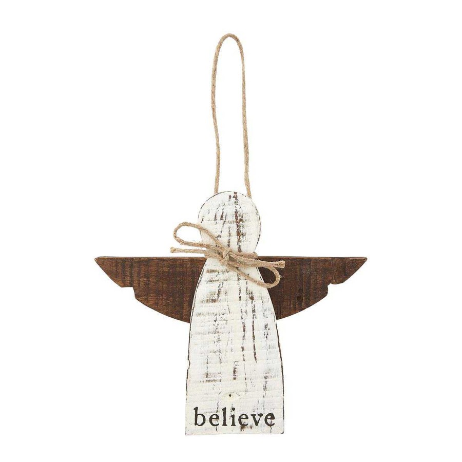 Home & Gifts Mudpie | Multi Wood Angel Ornament