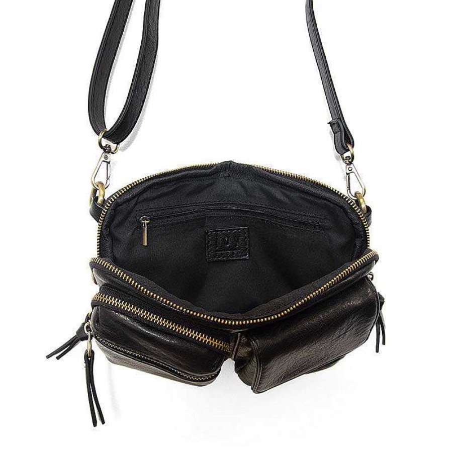 Accessories Joy Susan | Kendra Cargo Pocket Sling Crossbody Bag - Black