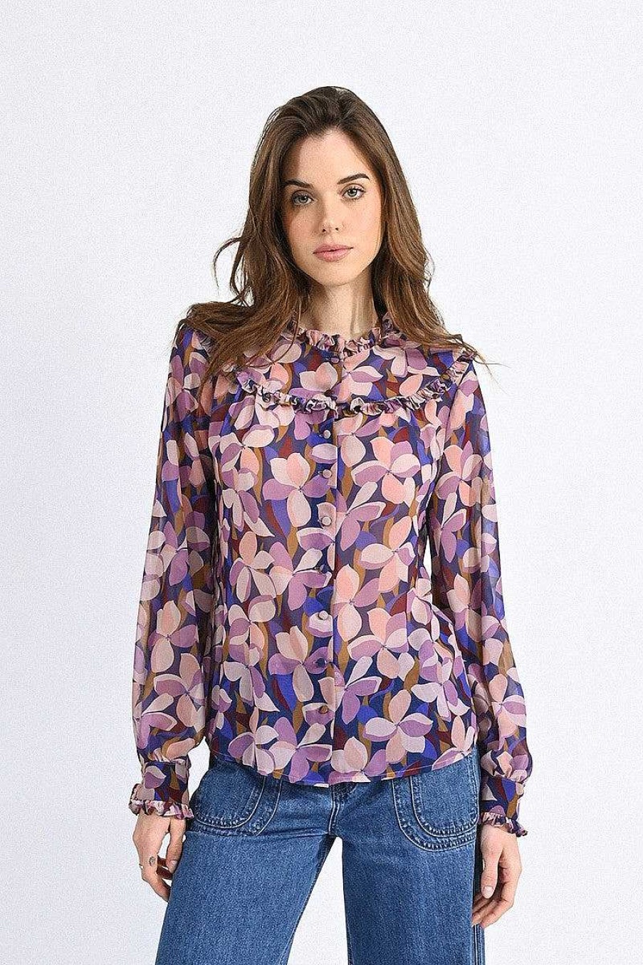 Apparel Molly Bracken | Romantic Floral Blouse