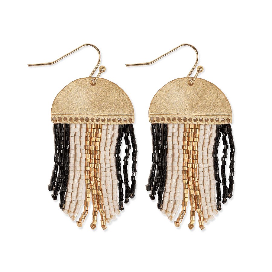 Jewelry Ink + Alloy | Claudia Beaded Fringe Earrings