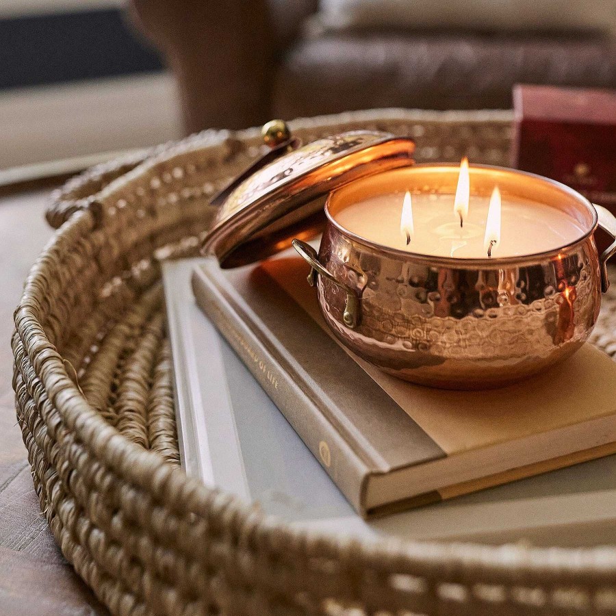 Home & Gifts Thymes | Thymes Simmered Cider Copper Pot 3-Wick Candle