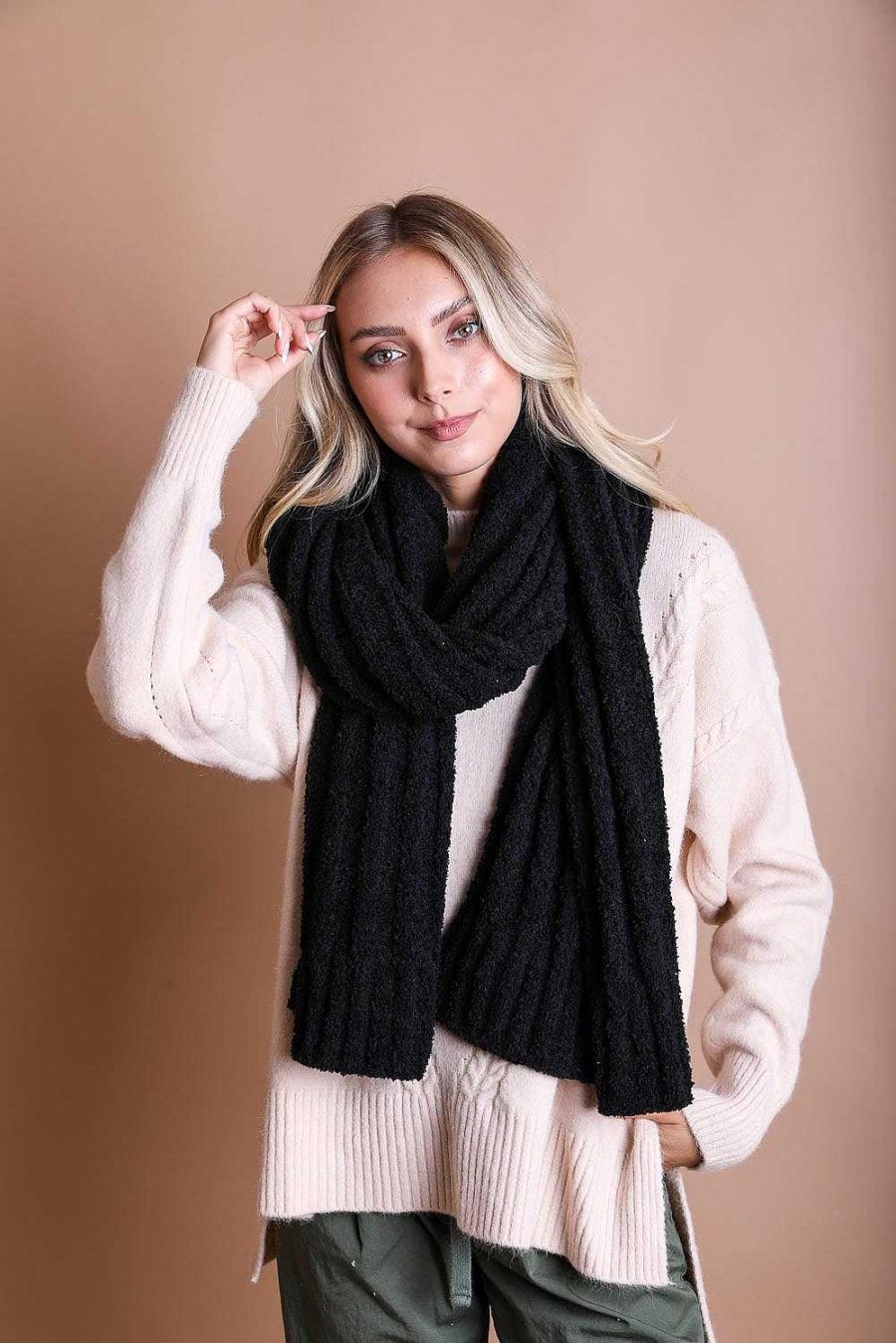 Accessories Leto Accessories | Ultra Cozy Boucle Knit Scarf