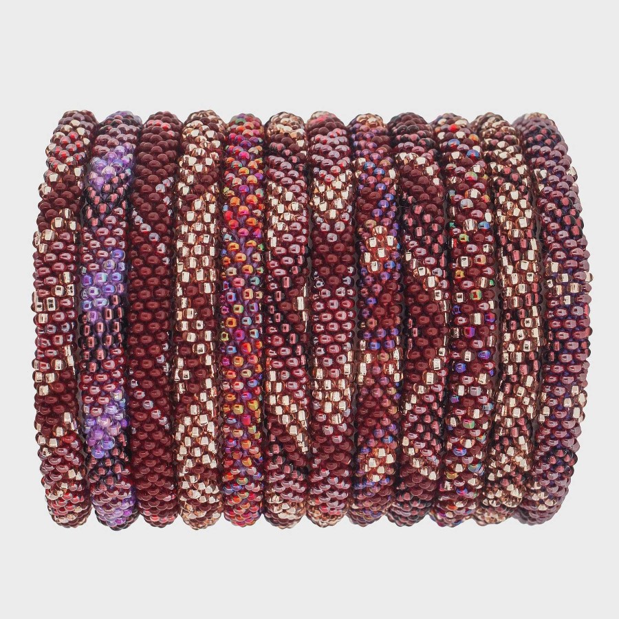 Jewelry Aid Through Trade | Roll-On Bracelet - Bordeaux