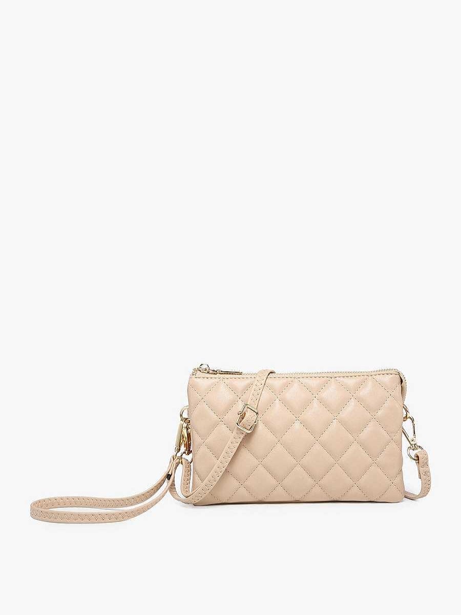 Accessories Jen & Co. | Riley Quilted Convertible Crossbody Wristlet