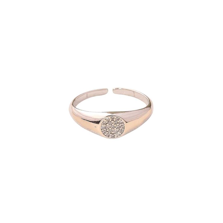 Jewelry Fame | Pave Signet Ring